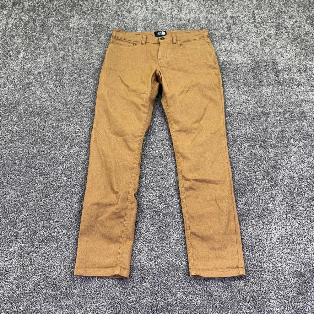The North Face Pants Womens 6 Brown Chino Twill Slim Straight Leg Stretch Casual